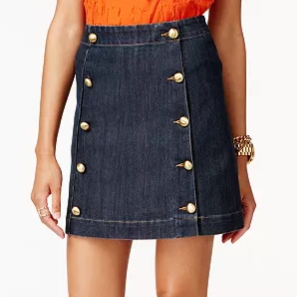 MICHAEL Michael Kors Denim Mini Skirt